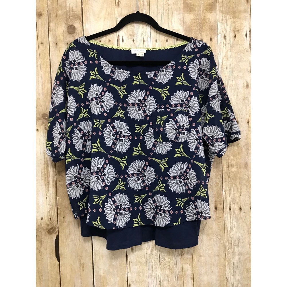Anthropology Meadow Rue top - Picture 1 of 8